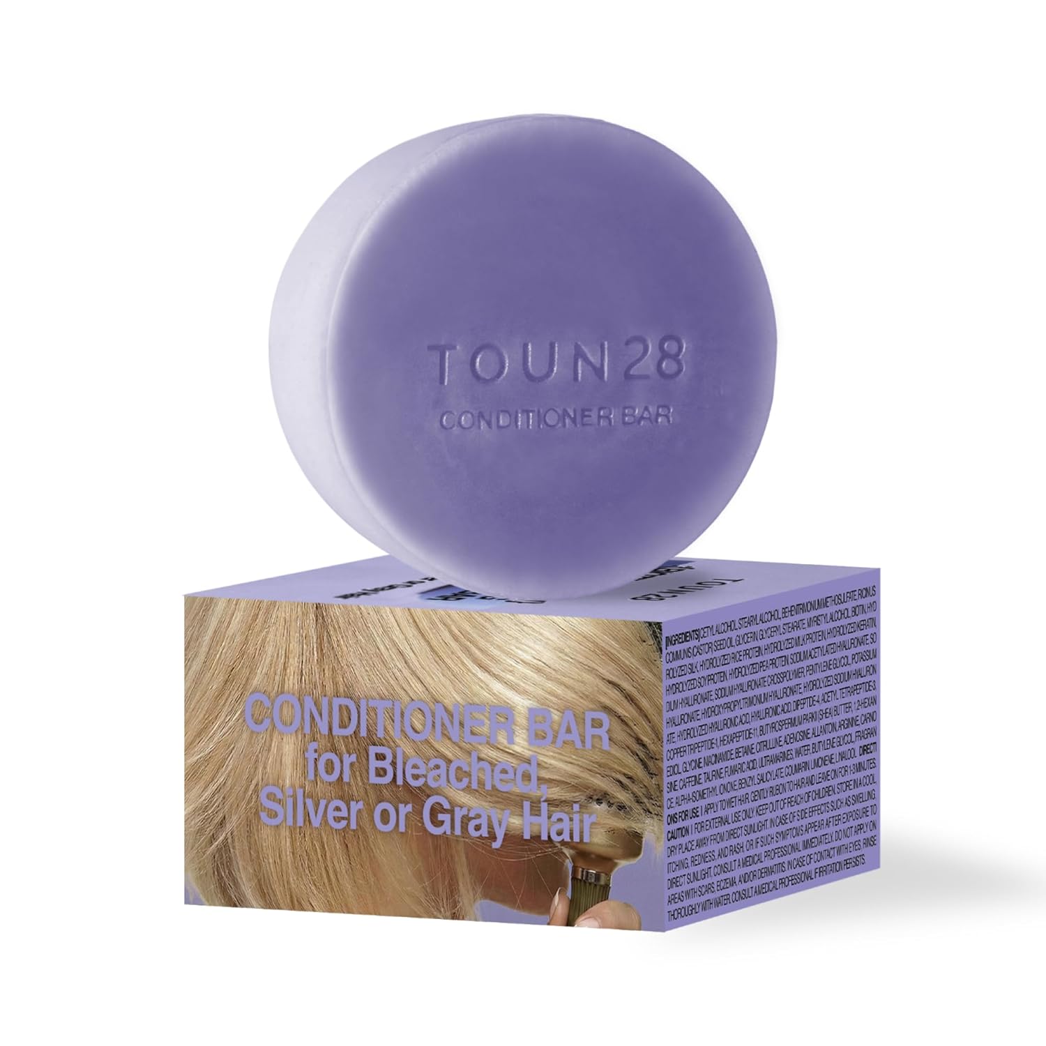 TOUN28 Biotin Keratin Purple Toning Treatment Bar