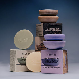 TOUN28 Hyaluron Peptide Wave Defining Shampoo Bar + Conditioner Bar