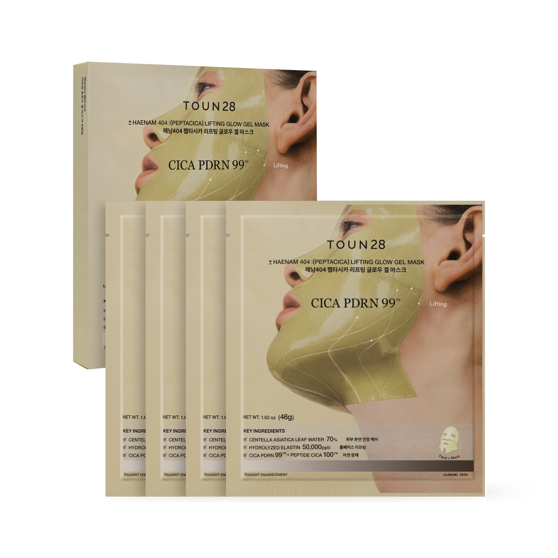 Peptacica Lifting Glow Gel mask (4ea)