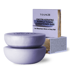 TOUN28 Biotin Keratin Purple Toning Shampoo Bar + Conditioner Bar