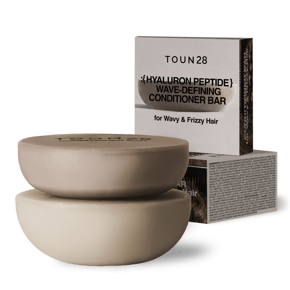 TOUN28 Hyaluron Peptide Wave Defining Shampoo Bar + Conditioner Bar